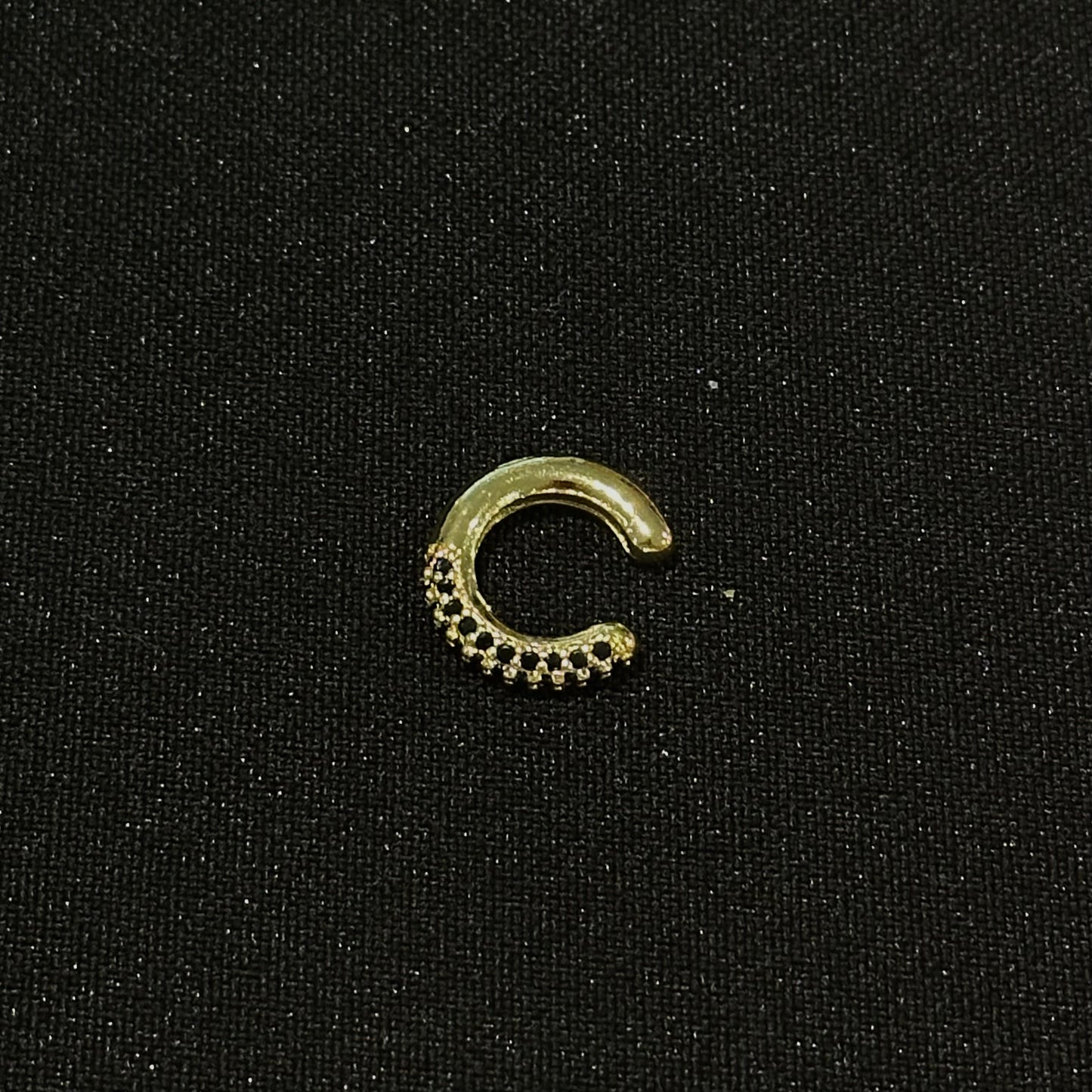 BLACK ZIRCONIA EAR CUFF