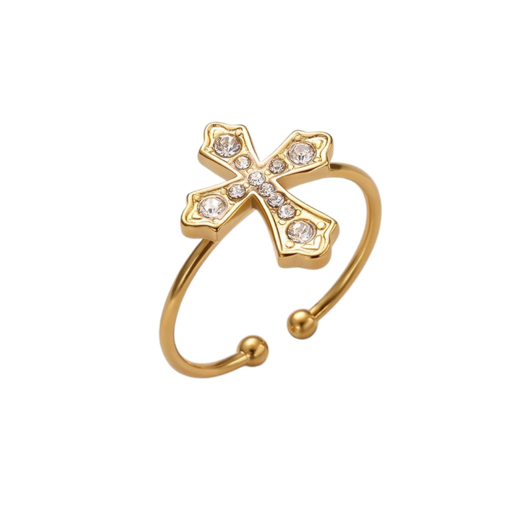 SINGLE FAITH CROSS RING