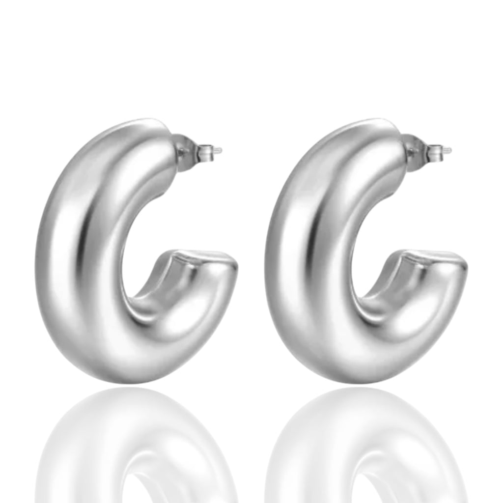 AVENUE SILVER HOOPS