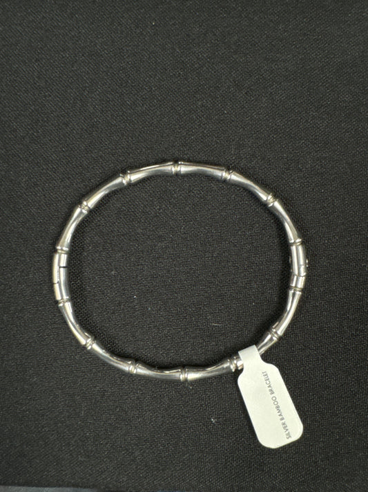 SILVER BAMBOO BRACELET