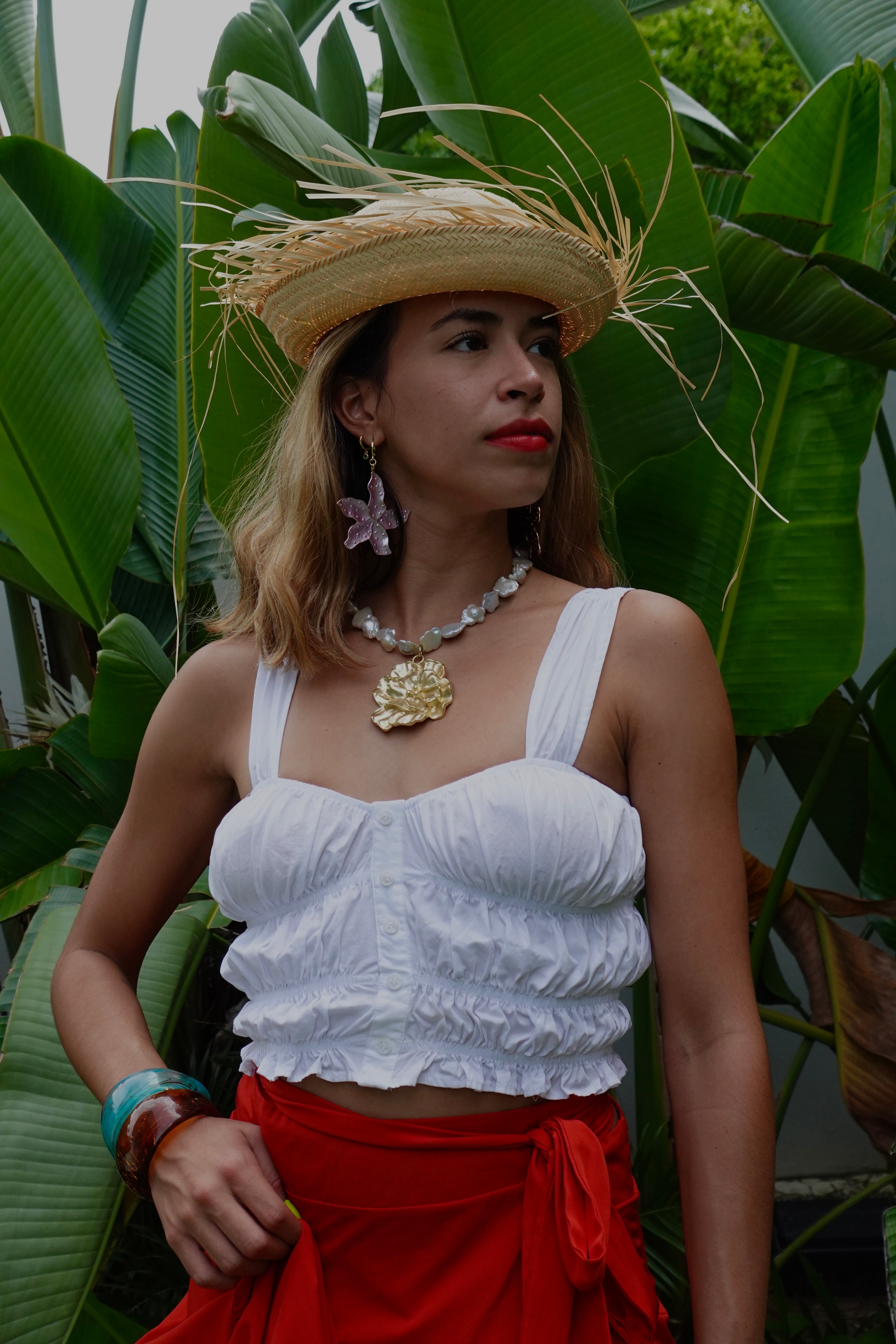 AMAPOLA PUERTORRIQUEÑA EARRINGS - PURPLE