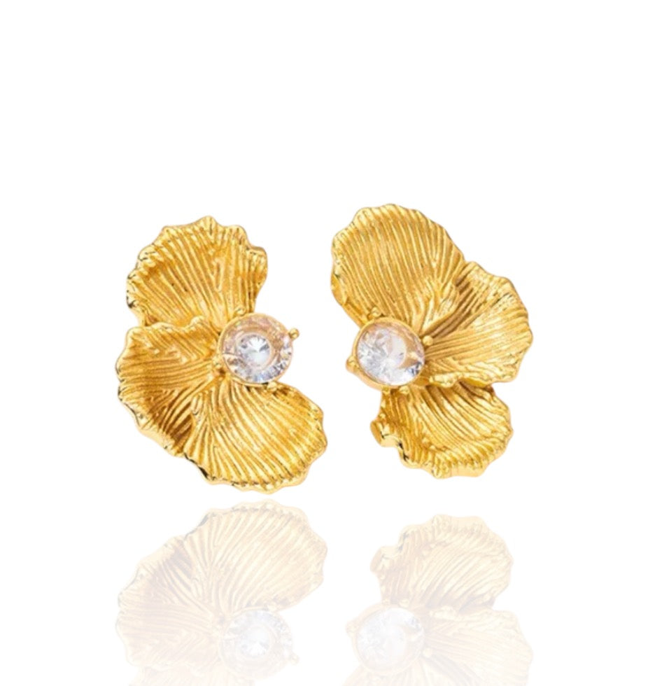 DIAMOND FLORA EARRINGS