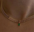 EMERALD MESH NECKLACE
