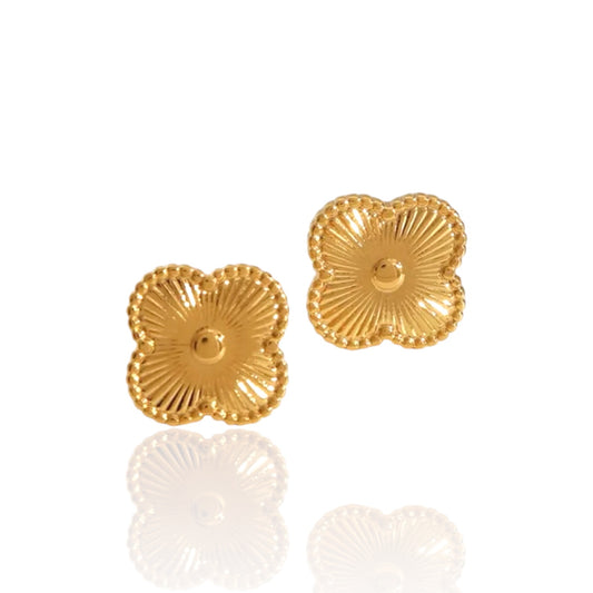 GOLD CLOVER STUDS