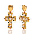 GODDESS CROSS EARRINGS