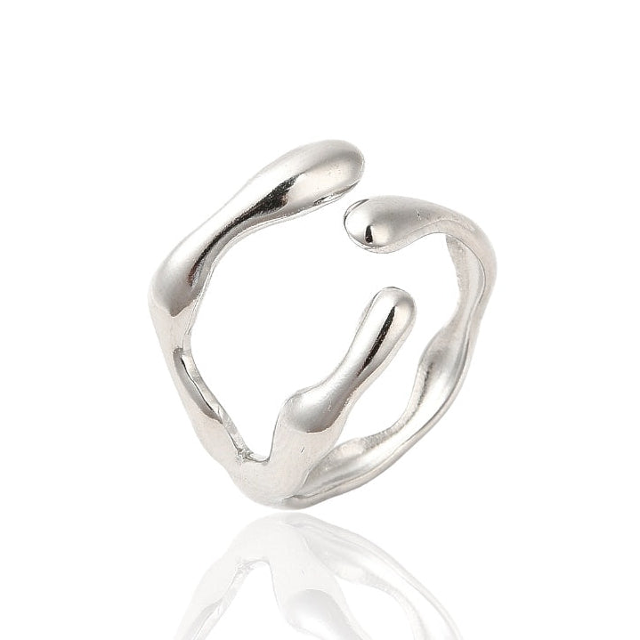 FLOW SILVER RING