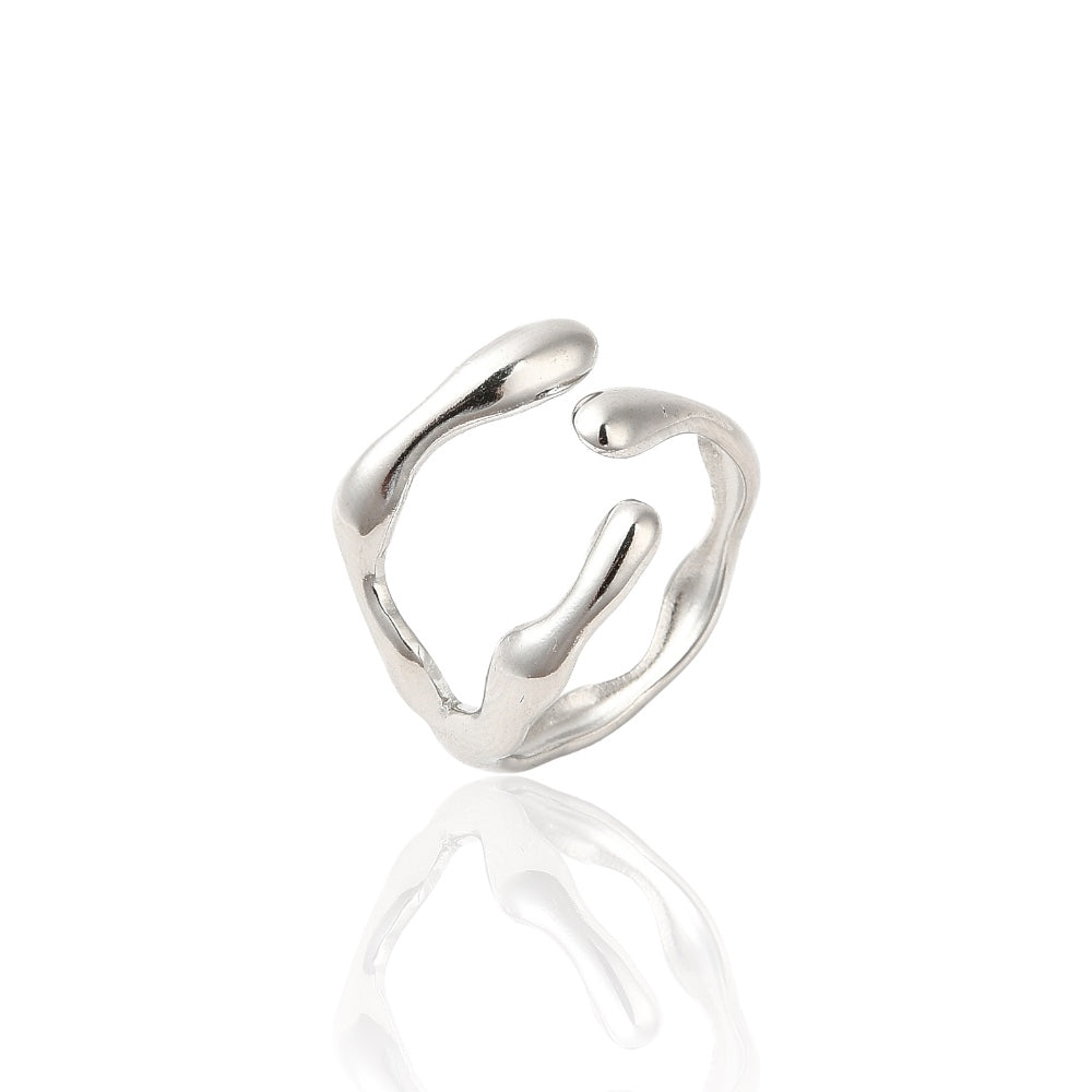 FLOW SILVER RING