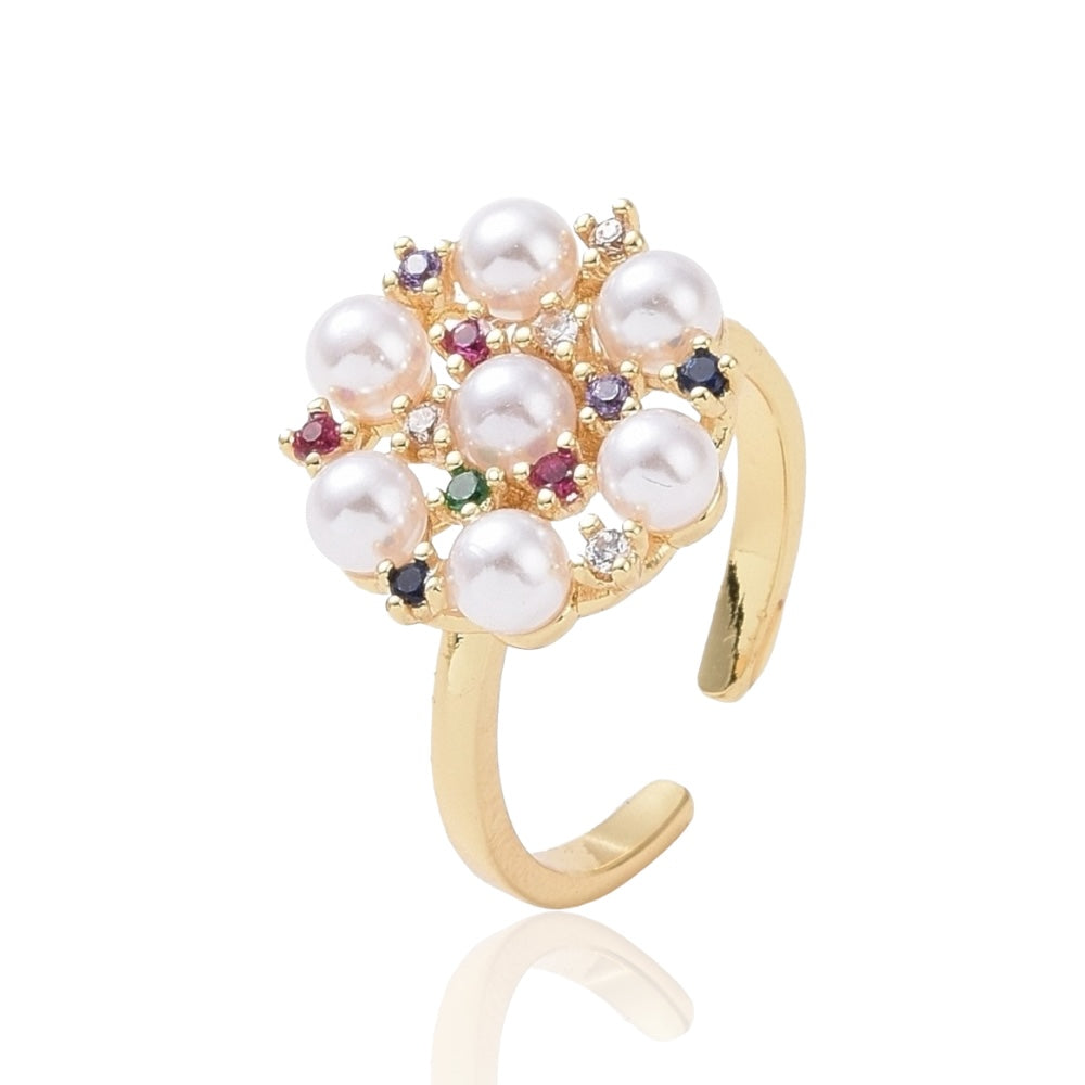 FLOWER PEARL RING