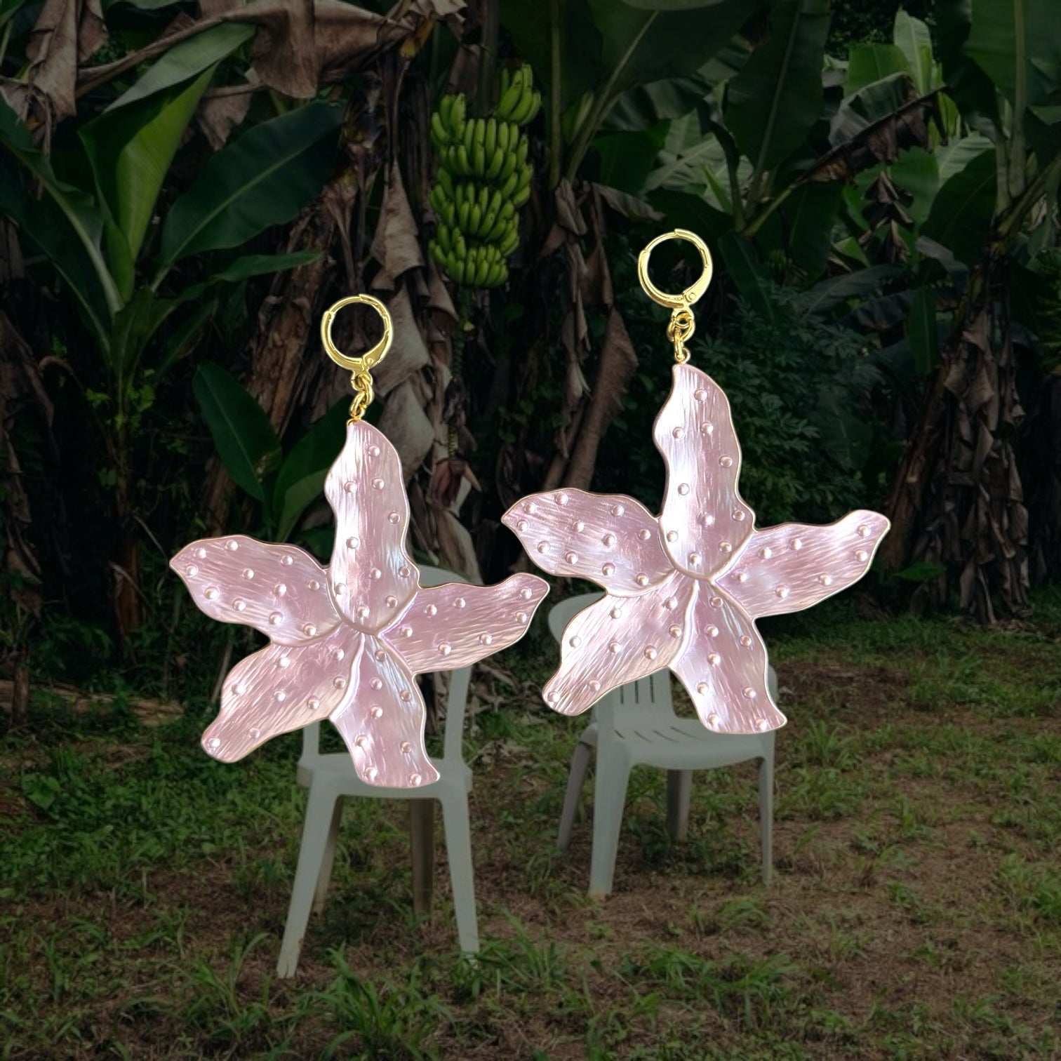 AMAPOLA PUERTORRIQUEÑA EARRINGS - PURPLE