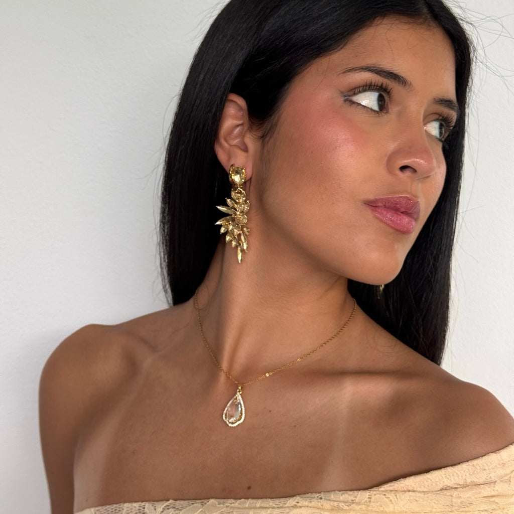 SET 2.0 - GOLD NECKLACE & EARRINGS