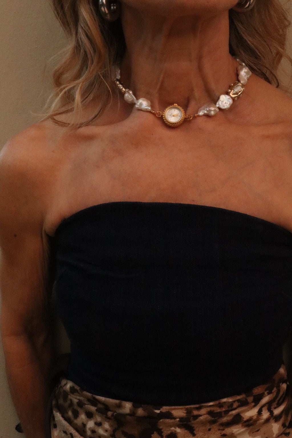 OLD MONEY PEARLS - REWORKED WATCH CHOKER