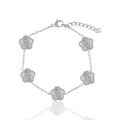 FLOWERING SILVER BRACELET