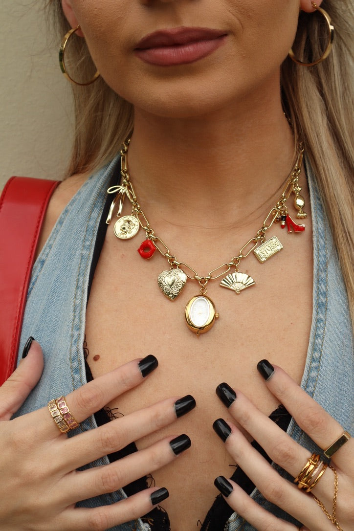 80'S IT GIRL - REWORKED WATCH NECKLACE