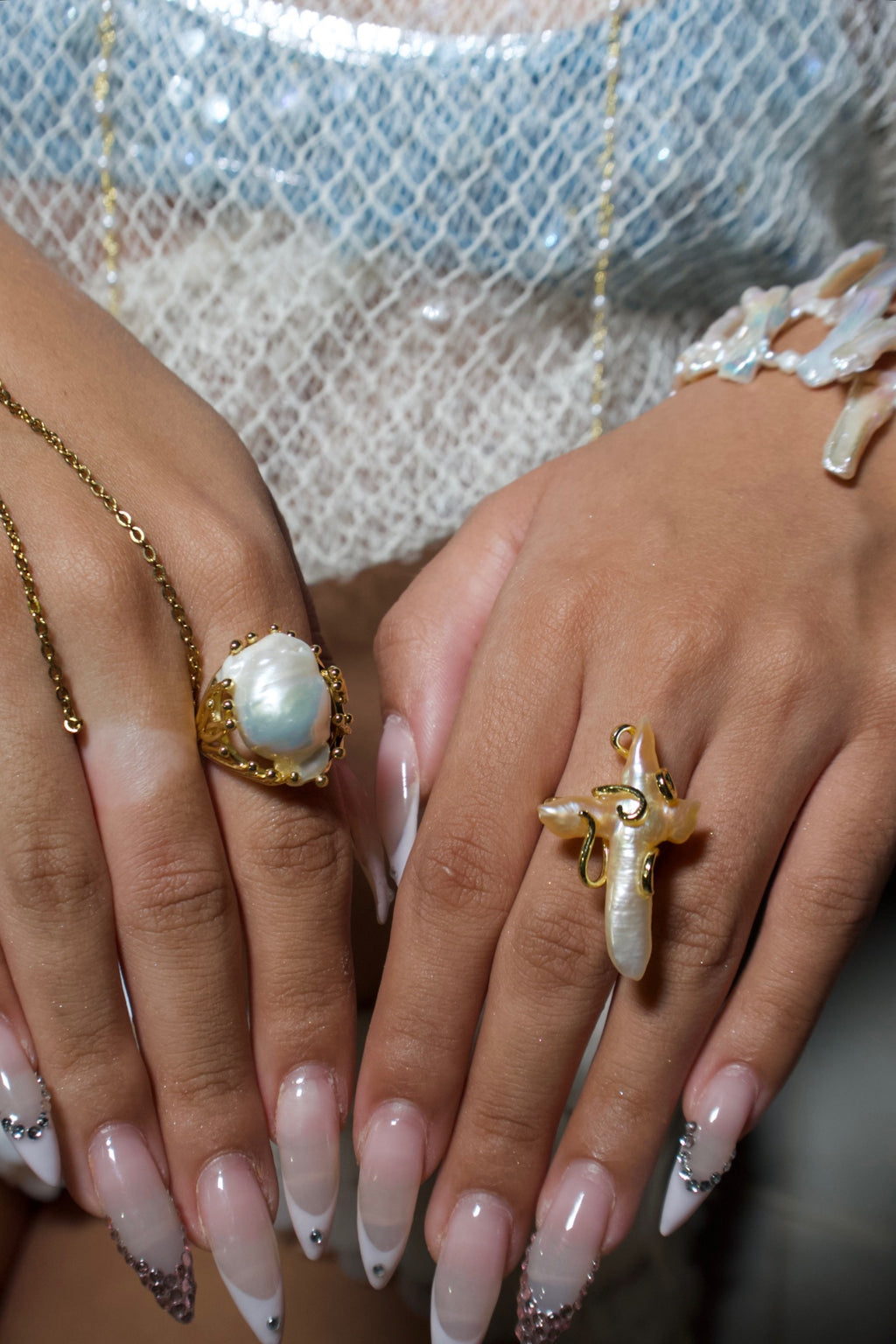 CORALIA PEARL RING