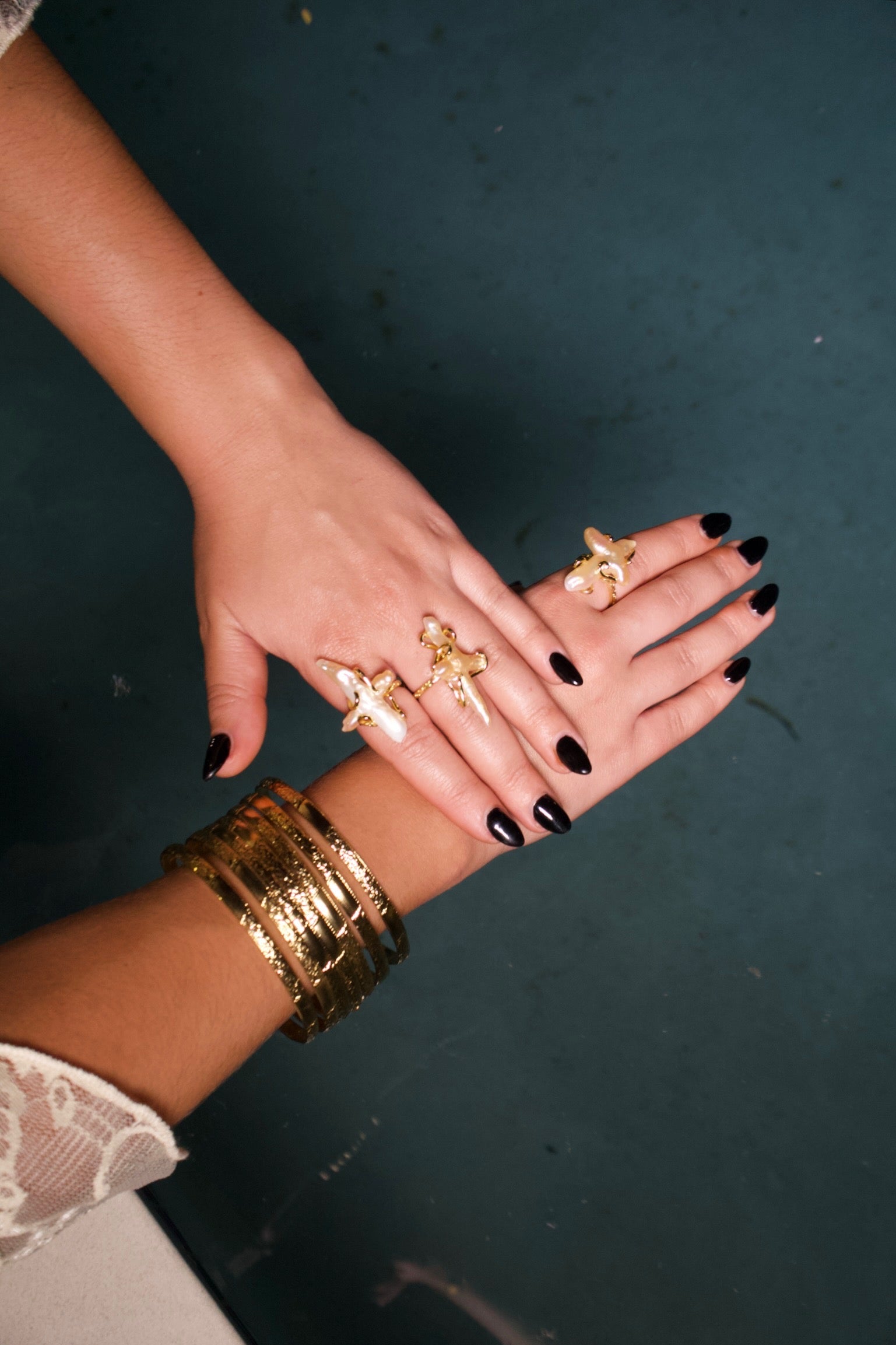 CORALIA PEARL RING