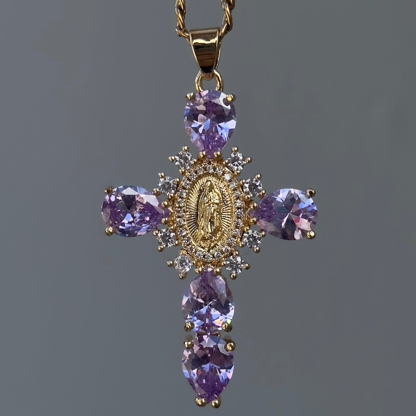 VIOLETTA CROSS NECKLACE