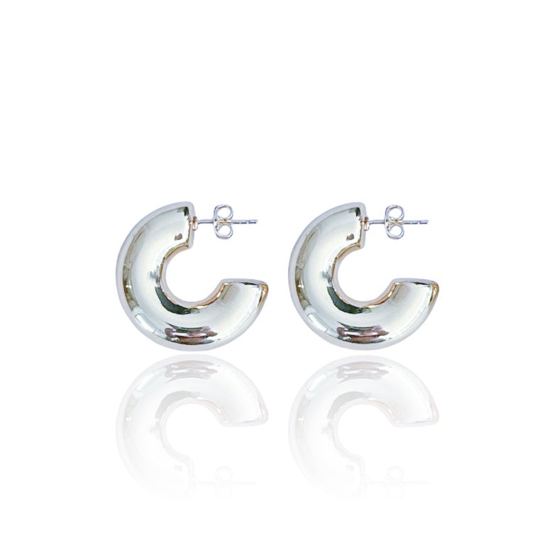 AVENUE SILVER HOOPS