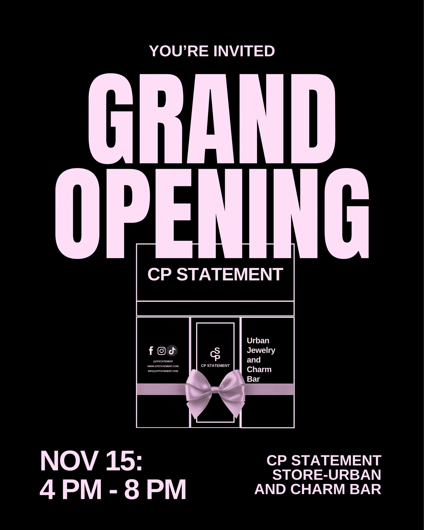THE CPS GRAND OPENING EXPERIENCE TICKET / RSVP