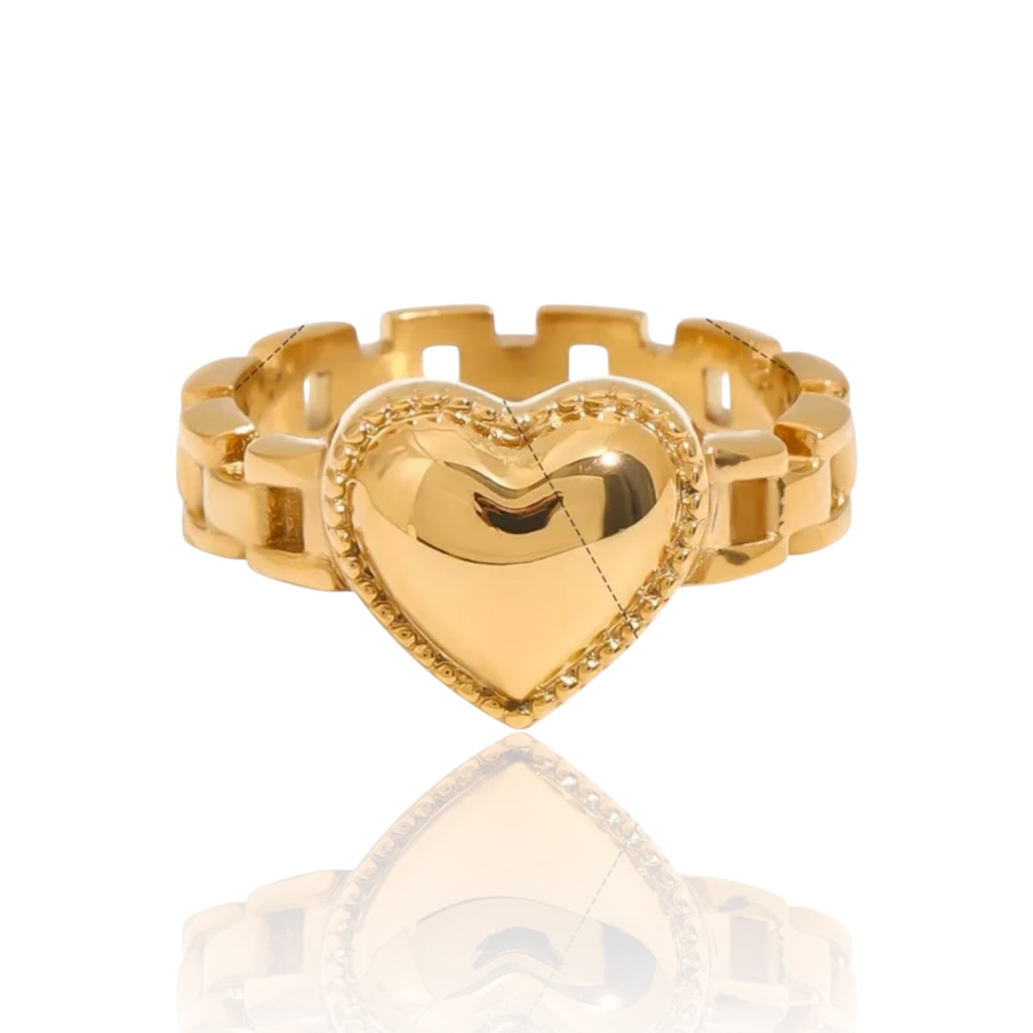 HEART BAND RING