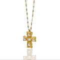 Donatella Cross - Stainless Steel Cross Pendant Necklace