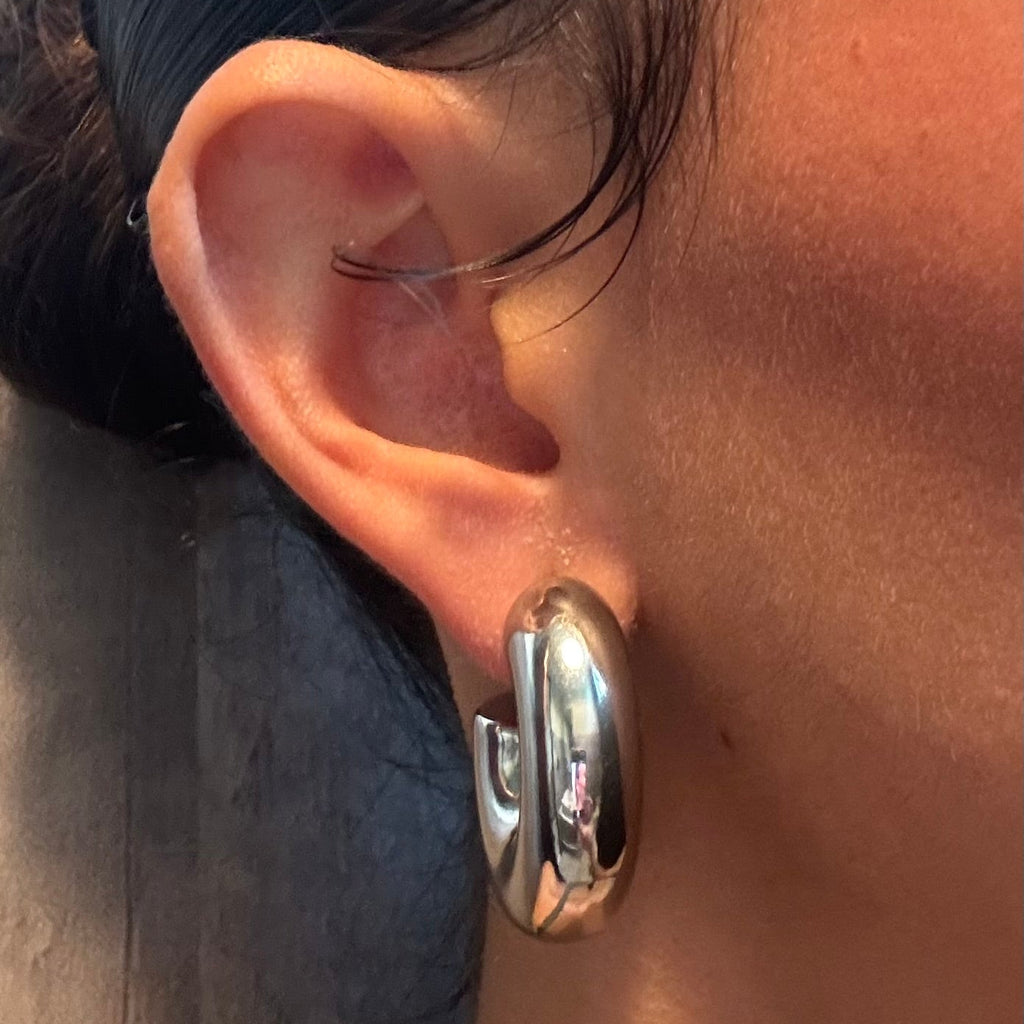 AVENUE SILVER HOOPS