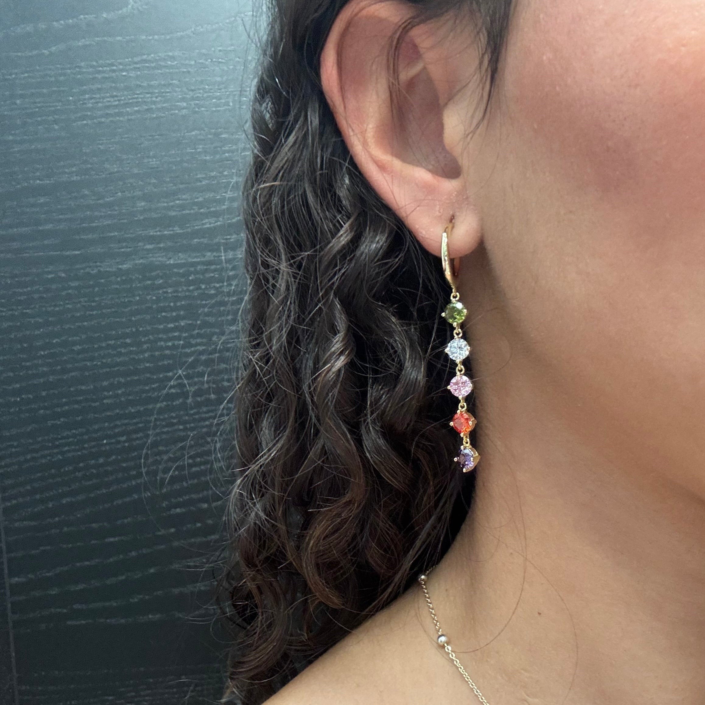 RAINBOW CRYSTAL EARRINGS