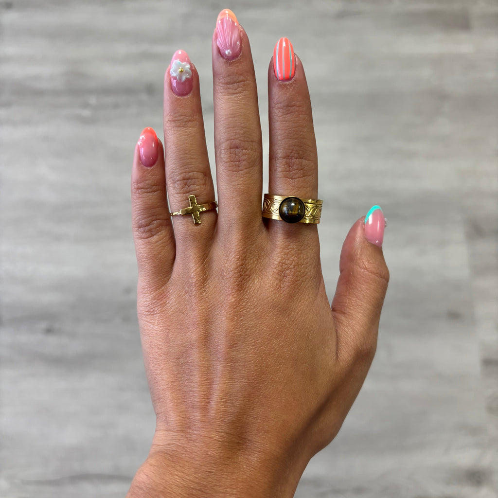 TIGER EYE RING