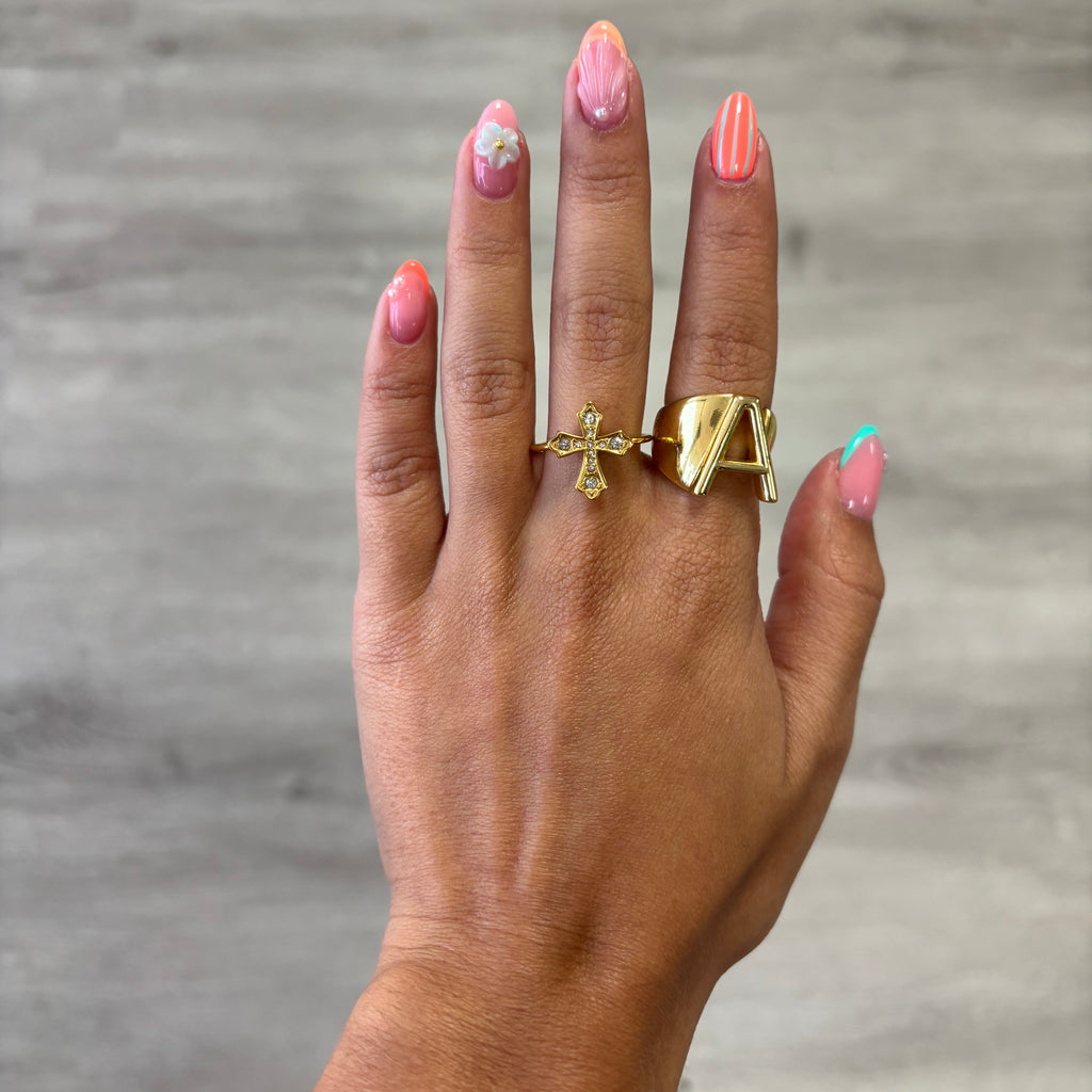 SINGLE FAITH CROSS RING