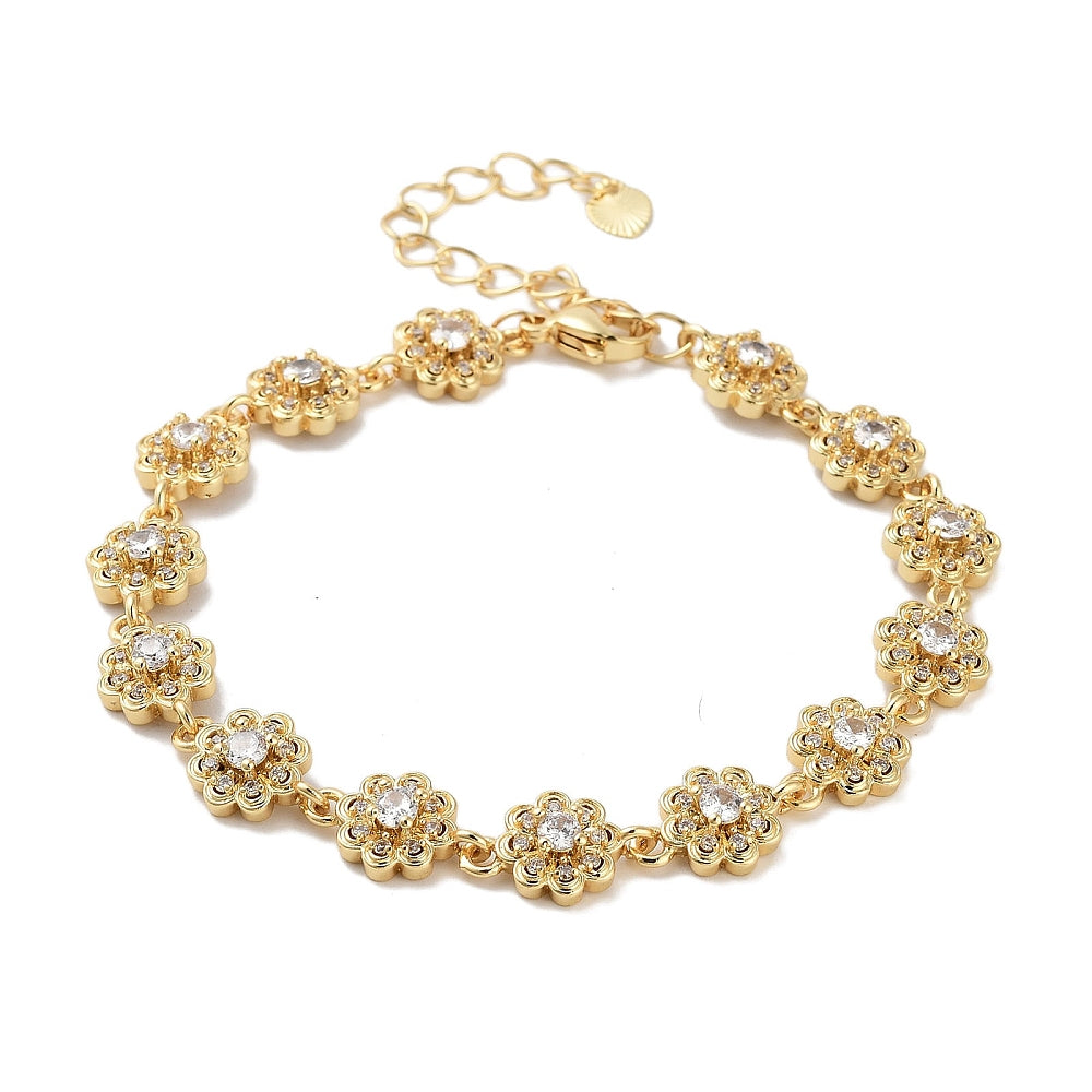 ZIRCONIA FLOWER BRACELET