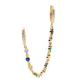 MULTICOLOR PAVÉ CHAIN HUGGIES