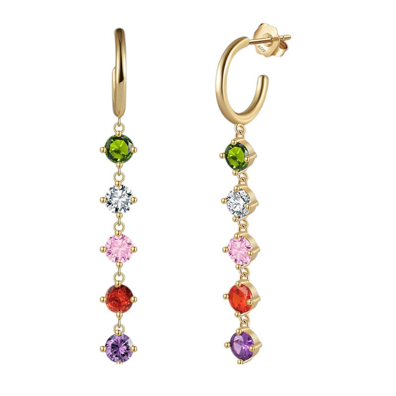 RAINBOW CRYSTAL EARRINGS