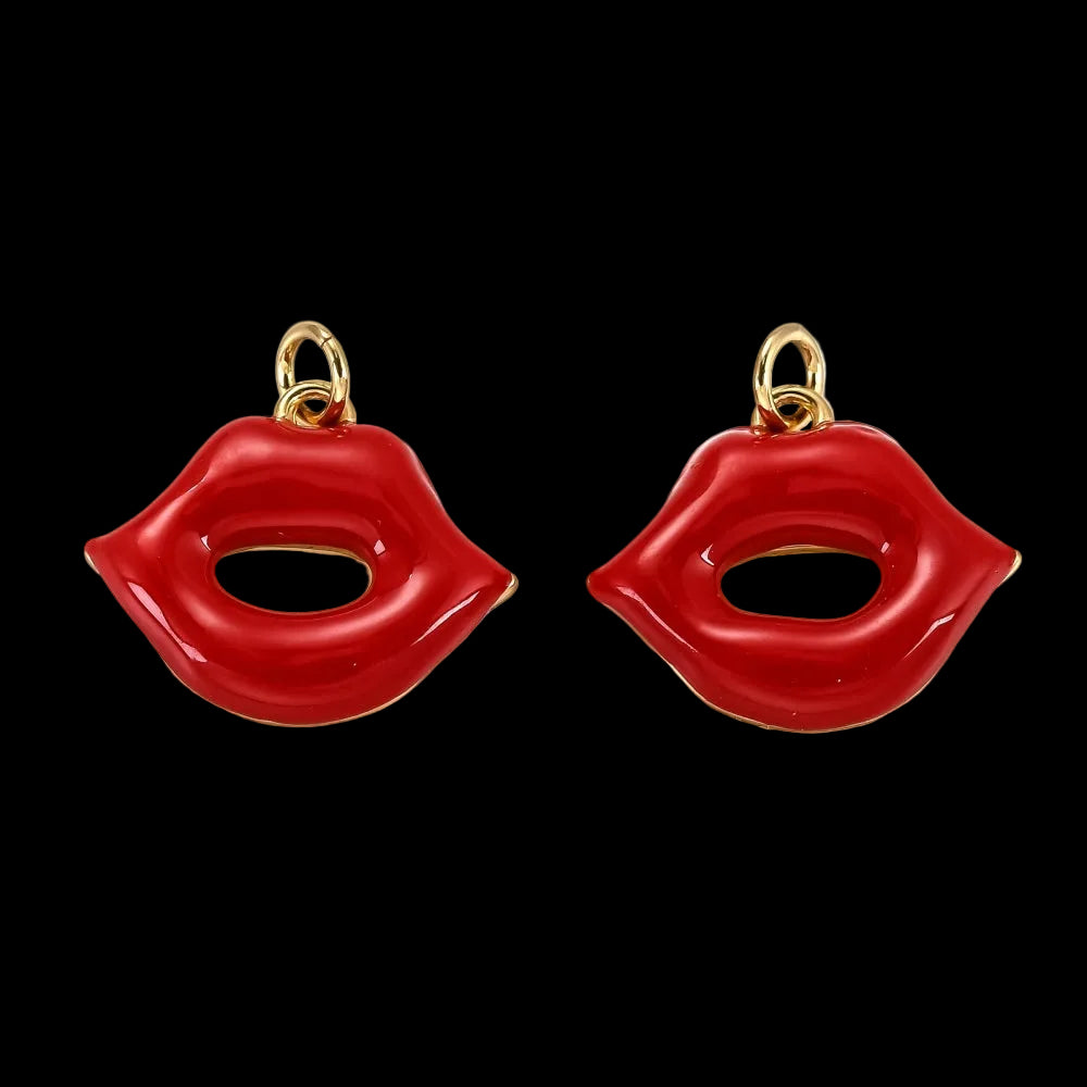 Red Lips Charm