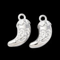 Silver Chili Pepper Charm