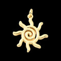 Sun Spiral Charm