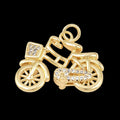 Motorcycle Charm with Zirconia