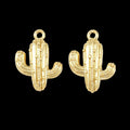 Gold Cactus Charm