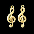 Treble Clef Musical Note Charm