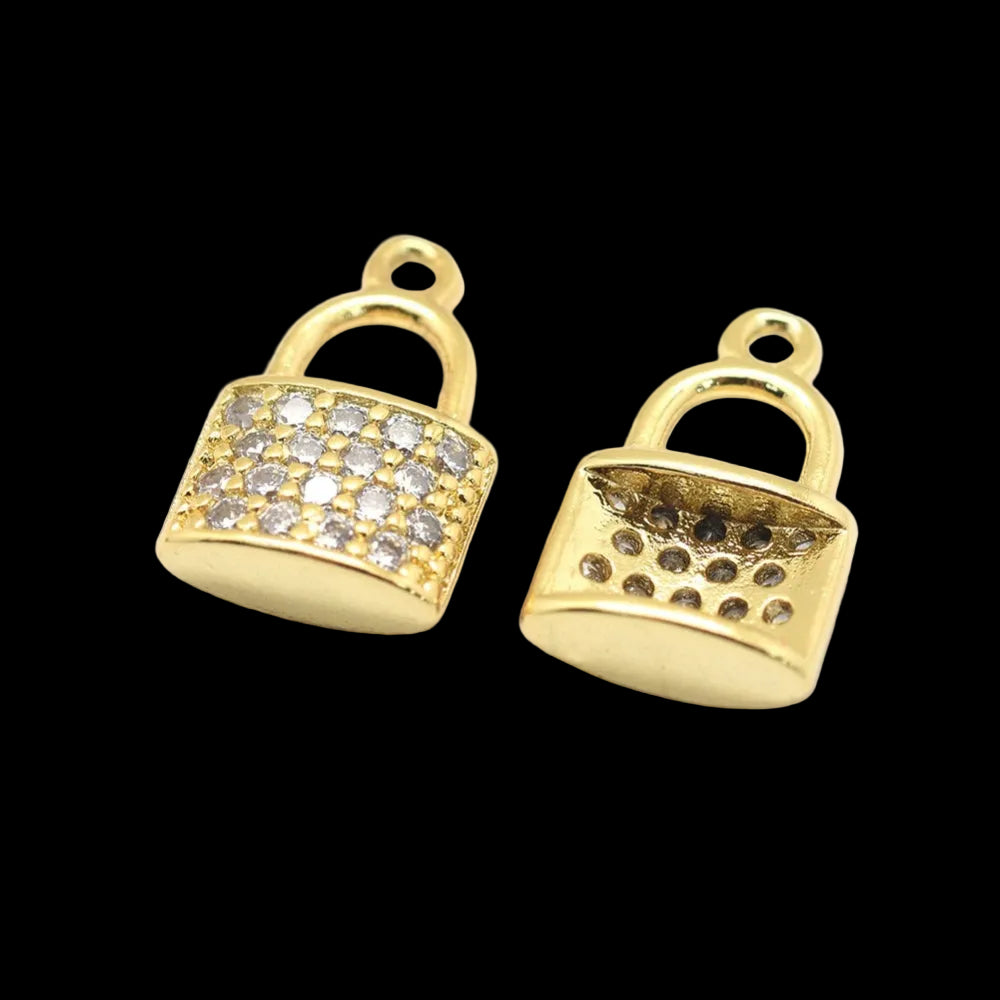 Zirconia Lock Charm