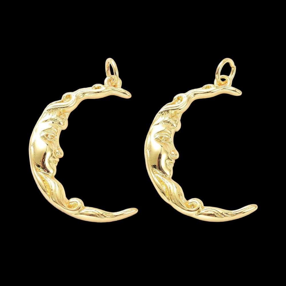 Moon Face Charm