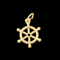 Marine Ship Wheel Charm