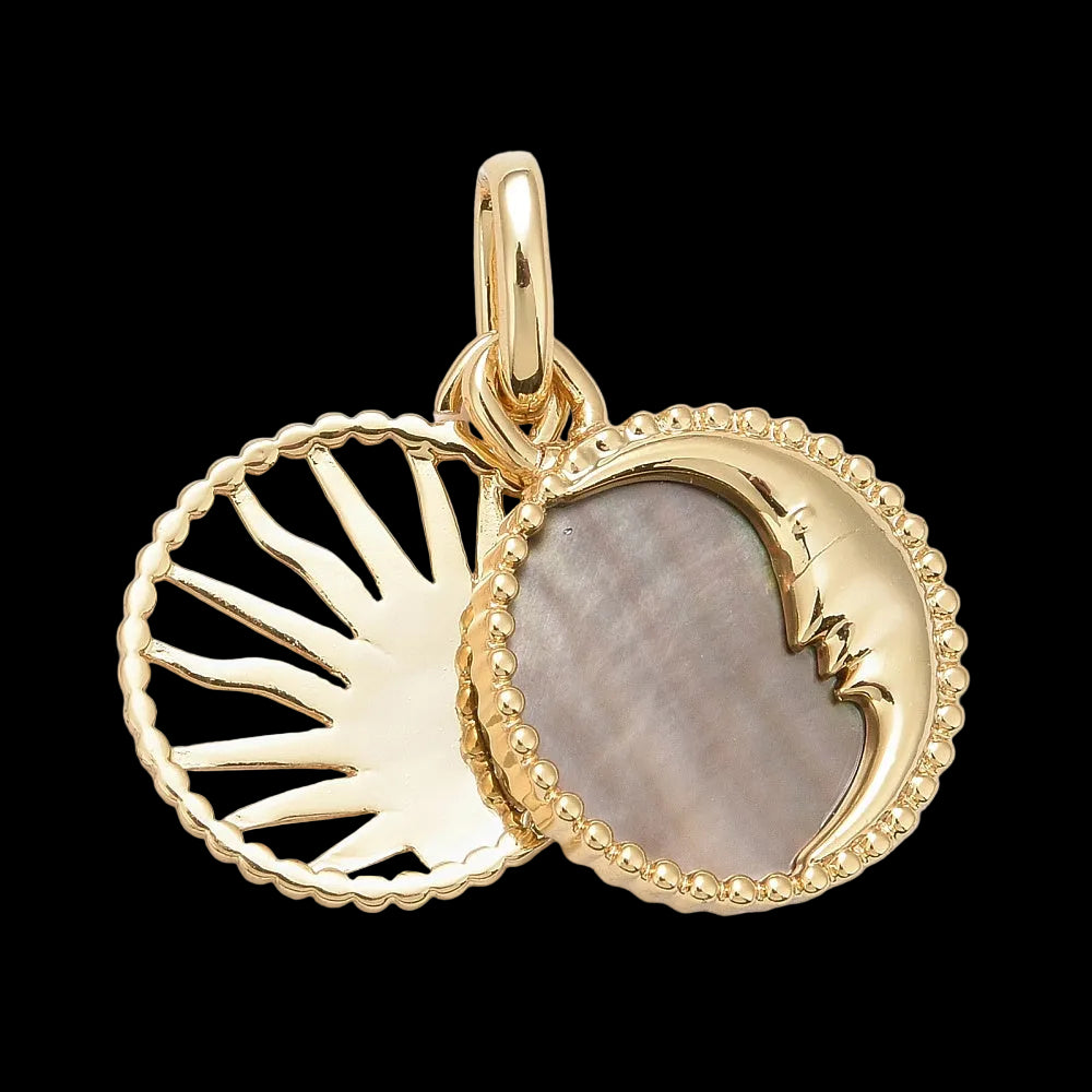 Reversible Sun and Moon Circle Charm