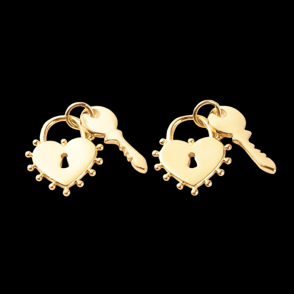 Key & Heart Lock Charm