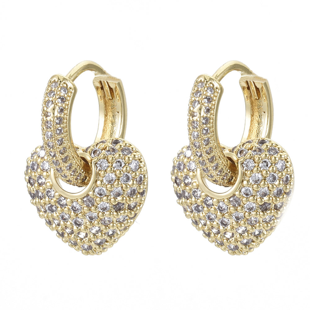 HEART PAVÉ HUGGIES