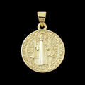 Large San Benito Round Medal Charm