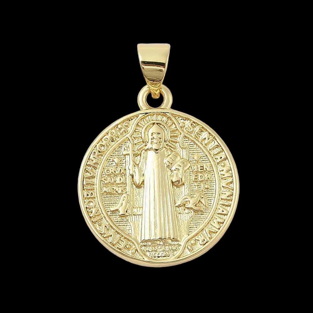 Large San Benito Round Medal Charm