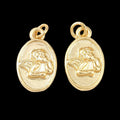 Round Angel Medal Charm