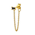 ONYX CHAIN DROP EARRING