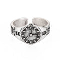 TIME-TELLING SILVER RING