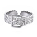 BELT SILVER RING