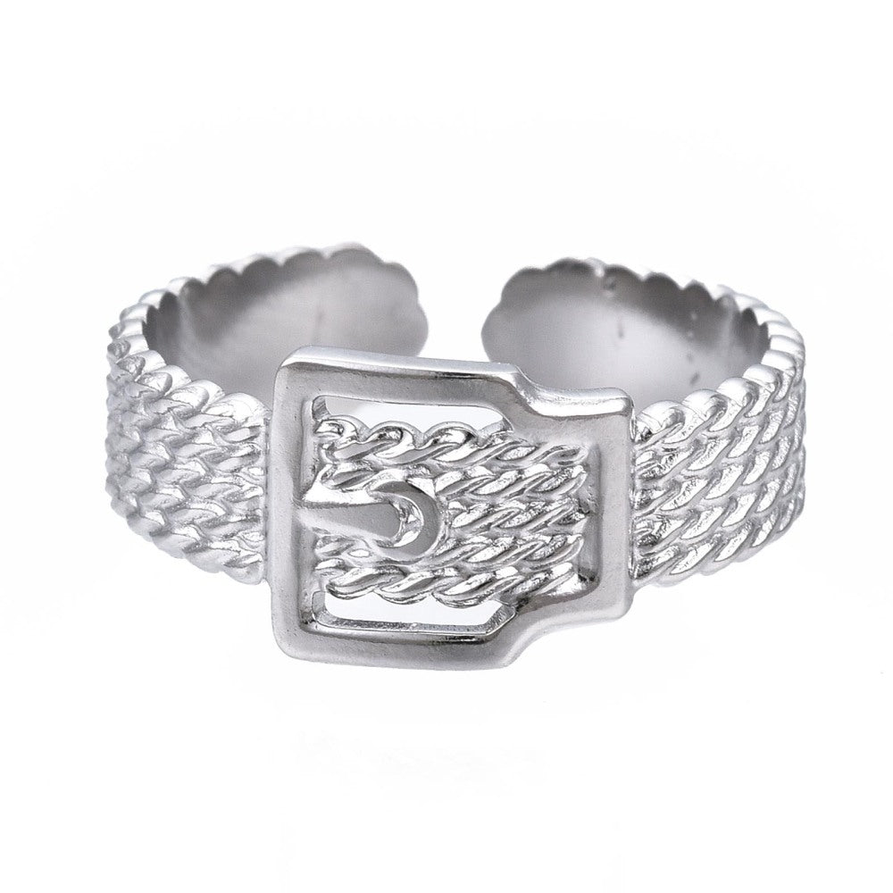BELT SILVER RING